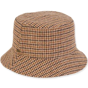 Women's Fashion Fabrics Plaid Bucket | AD1494