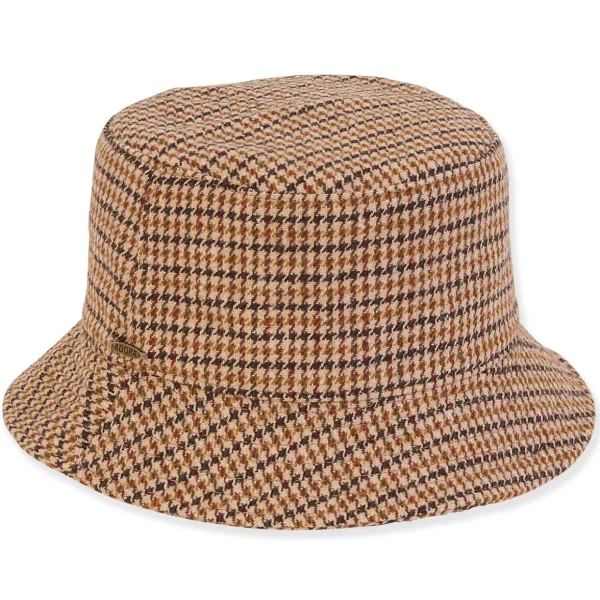 Women's Fashion Fabrics Plaid Bucket | AD1494