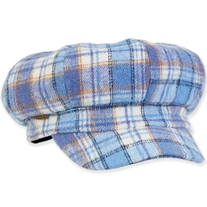Women's Fashion Fabrics Plaid Satin Lining Newsboy | AD1477