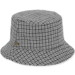Women's Fashion Fabrics Plaid Bucket | AD1494