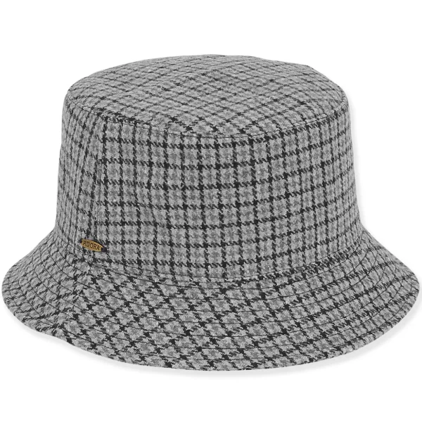 Women's Fashion Fabrics Plaid Bucket | AD1494