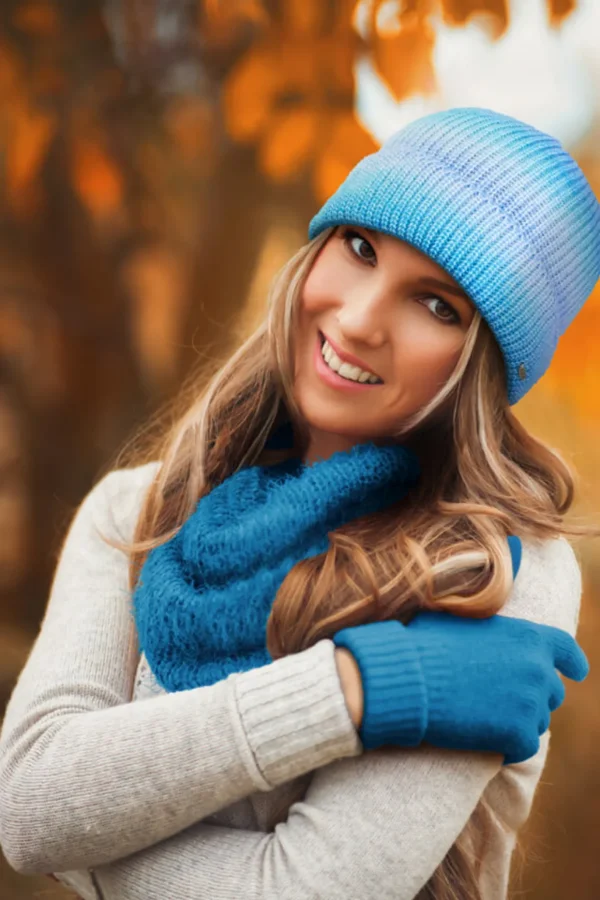 Women's Fashion Fabrics Plush Lined Beanie | AD1475