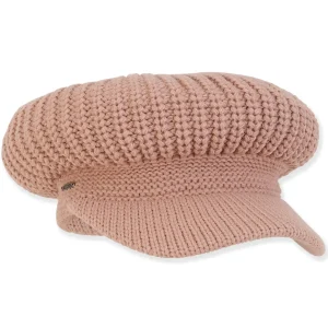 Women's Fashion Fabrics Ribbed Knit Newsboy | AD1479
