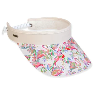 Women's Flamingo, Polyester Visor, Brim 3.5" | Sun N Sand | HH3326