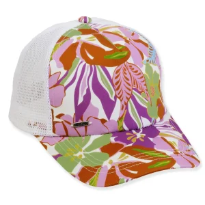Women's Floral, Poly Trucker Cap, Brim 3" | Sun N Sand | HH3415