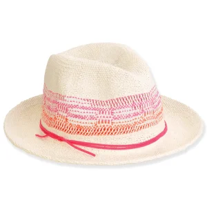 Women's Fuchsia, Toyo Fedora, Brim 2" | Sun N Sand | HH3400 A