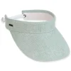 Women's Green, Polyester Visor, Brim 3.5" | Sun N Sand | HH3404 E