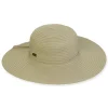 Women's Green, Ribbon Floppy, Brim 4" | Sun N Sand | HH1021