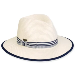 Women's Ivory, Paperbraid Fedora, Brim 2.5" | Sun N Sand | HH3280