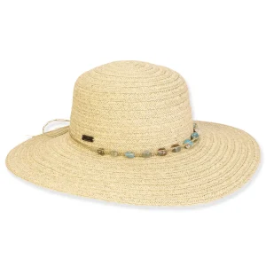 Women's Ivory, Paperbraid Floppy, Brim 4" | Sun N Sand | HH3198 A