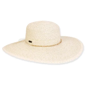 Women's Ivory, Paperbraid Floppy, Brim 4.5" | Sun N Sand | HH3194