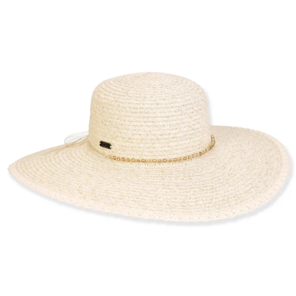 Women's Ivory, Paperbraid Floppy, Brim 4.5" | Sun N Sand | HH3194