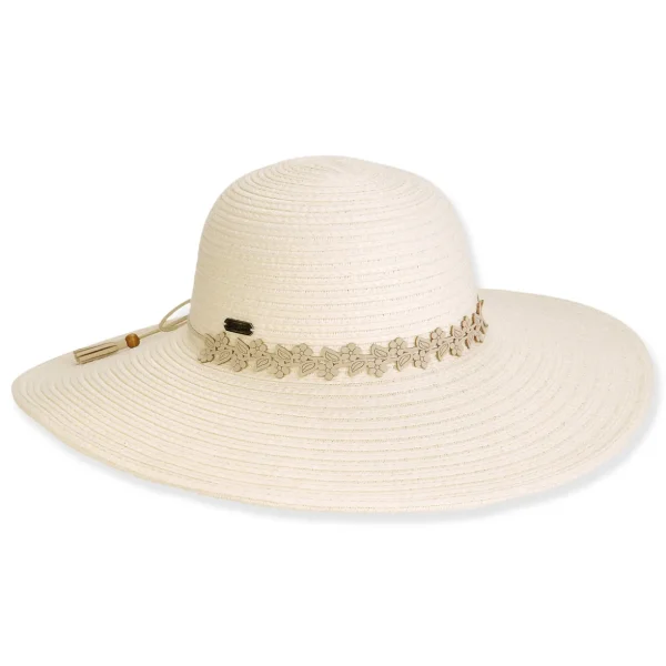 Women's Ivory, Paperbraid Floppy, Brim 4.5" | Sun N Sand | HH3189 A