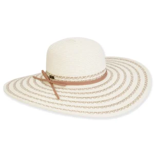 Women's Ivory, Paperbraid Floppy, 5" | Sun N Sand | HH3180 B