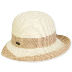 Women's Ivory, Paperbraid Bucket, Brim 3.25"-2" On Side UpTurn | Sun N Sand | HH3228 A