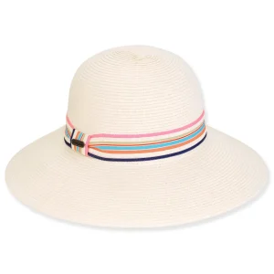 Women's Ivory, Paperbraid Bucket, Brim 4" | Sun N Sand | HH3220 A