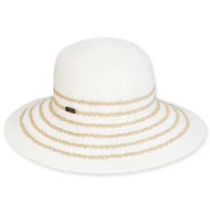 Women's Ivory, Paperbraid Bucket, Brim 4" | Sun N Sand | HH3218 A