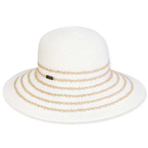 Women's Ivory, Paperbraid Bucket, Brim 4" | Sun N Sand | HH3218 A