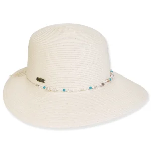 Women's Ivory, Paperbraid Tapered, Brim 3.5"-2" | Sun N Sand | HH3274 A