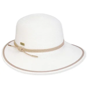 Women's Ivory, Paperbraid Tapered, Brim 3.5"-2" | Sun N Sand | HH3233 A