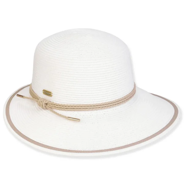Women's Ivory, Paperbraid Tapered, Brim 3.5"-2" | Sun N Sand | HH3233 A