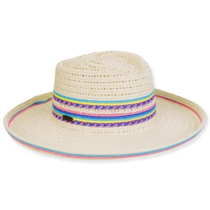 Women's Ivory, Paperbraid Gambler, Brim 4" | Caribbean Joe | HCJ436
