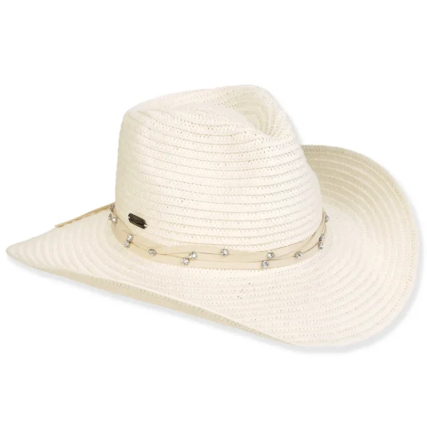 Women's Ivory, Paperbraid Western, Brim 3.5" | Sun N Sand | HH3294