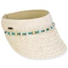 Women's Ivory, Paperbraid Visor, Brim 3.25" | Sun N Sand | HH3405 A