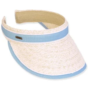 Women's Ivory, Paperbraid Visor, Brim 3.5" | Sun N Sand | HH3319 A