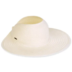 Women's Ivory, Paperbraid Visor, Brim 4.5" | Sun N Sand | HH3317 A