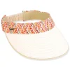 Women's Ivory, Paperbraid Visor, Brim 4" | Sun N Sand | HH3316 A