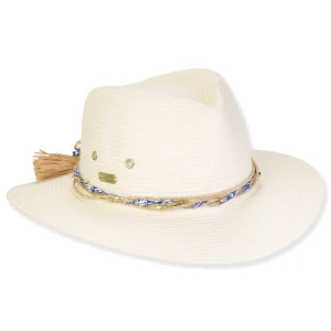 Women's Ivory, Paperbraid Safari, Brim 3" | Sun N Sand | HH3391