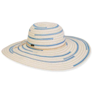 Women's Ivory, Paper/Poly Braid Floppy, Brim 5" | Sun N Sand | HH3363 A