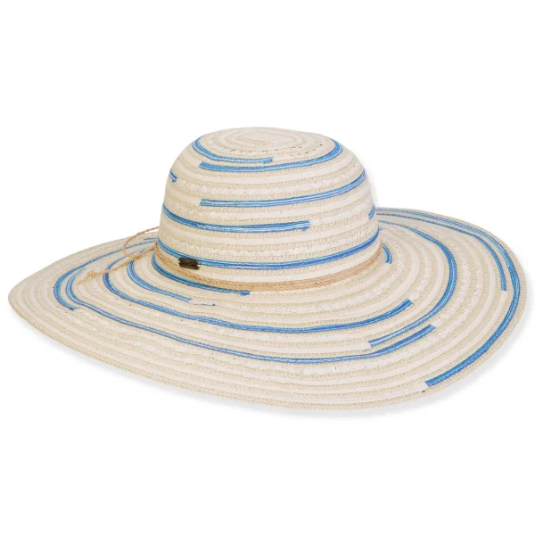 Women's Ivory, Paper/Poly Braid Floppy, Brim 5" | Sun N Sand | HH3363 A