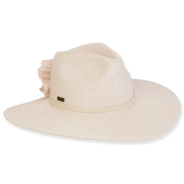 Women's Light Pink, Paperbraid Safari, Brim 3.75" | Sun N Sand | HH3246 B
