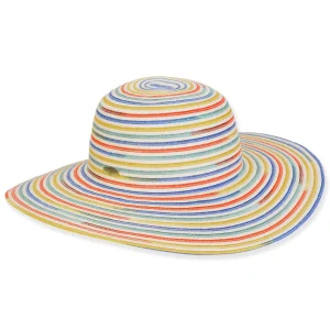 Women's Multi, Paperbraid Floppy, Brim 4" | Caribbean Joe | HCJ433
