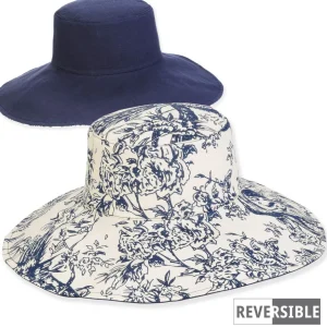 Women's Navy, Cotton Floppy, Brim 4.5" | Sun N Sand | HH3348 B