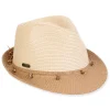 Women's Neutral, Paperbraid Fedora, Brim 2" | Sun N Sand | HH3275