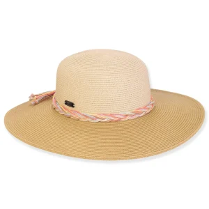 Women's Neutral, Paperbraid Floppy, Brim 4" | Sun N Sand | HH3389
