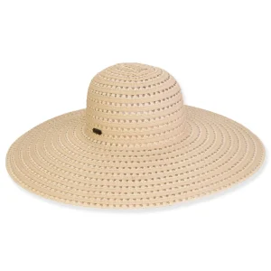 Women's Neutral, Paperbraid/Ribbon XL Floppy, Brim 6" | Sun N Sand | HH3186 A