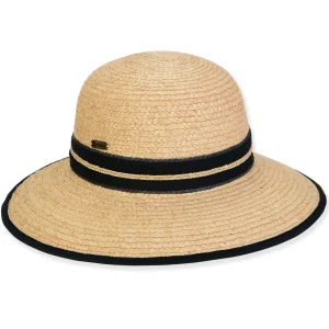 Women's Neutral, Raffia Backless, Brim 3.5" | Sun N Sand | HH3386