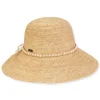 Women's Neutral, Raffia Backless, Brim 4" | Sun N Sand | HH3387