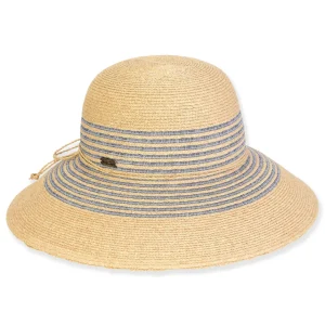 Women's Neutral, Raffia /Polyester Bucket, Brim 4" | Sun N Sand | HH3379