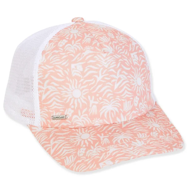 Women's Palm, Poly Trucker Cap, Brim 3" | Sun N Sand | HH3417