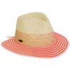 Women's Pink, 40% Raffia/60% Paperbraid Safari, Brim 2.5" | Caribbean Joe | HCJ441 A