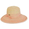 Women's Pink Multi, Paperbraid Backless, Brim 4" | Caribbean Joe | HCJ438 A