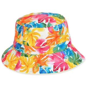 Women's Rainbow, Poly Cotton Bucket, Brim 2.5" | Sun N Sand | HH3350