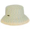 Women's Sky Blue, Paperbraid Bucket, Brim 3" | Caribbean Joe | HCJ446 B