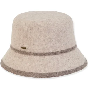 Women's Soft Wool Bucket Contrast Trim | AD1444