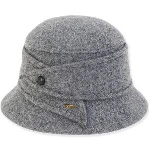 Women's Soft Wool Cloche Self Band Wrap Trim | AD1436